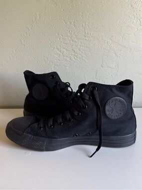 Converse Chuck Taylor All Star High Top Sneakers in Black Monochrome